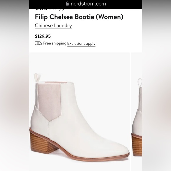 Chinese Laundry Filip Ankle Boots 7.5 Bone Ecru White - Picture 7 of 9